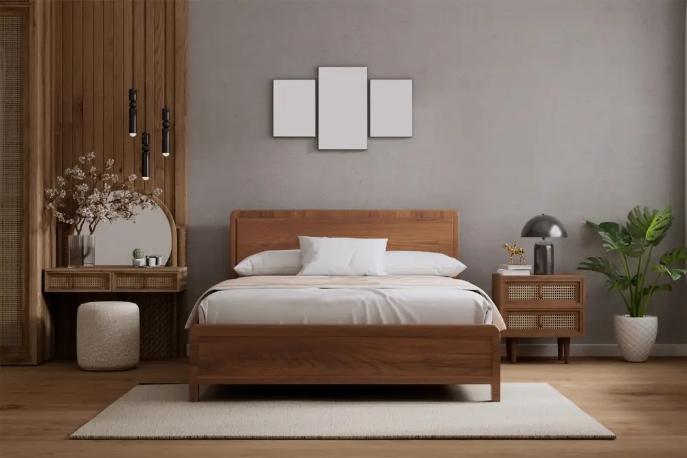 chambre en bois massif